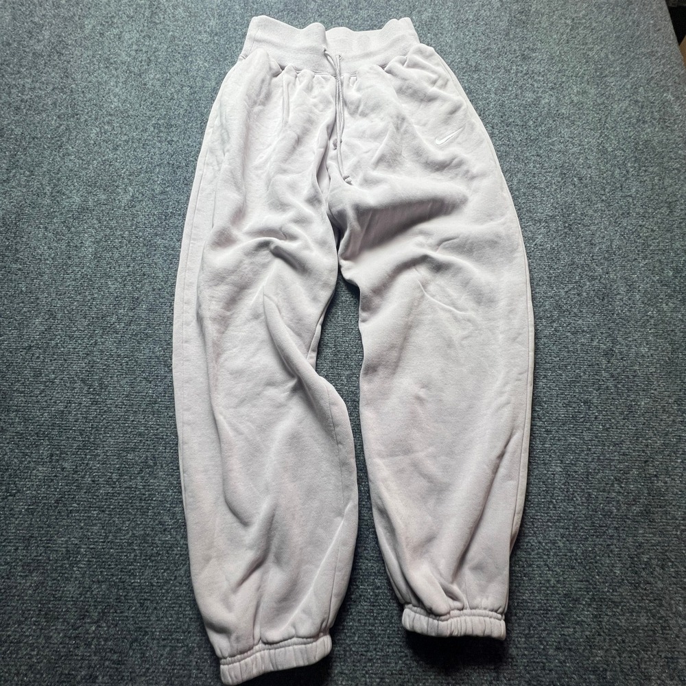 Nike Sportswear Phoenix Fleece Joggers Lavender Purple High Waisted Womens XS